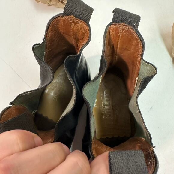 VERY GOOD VTG Tricker's x Miller's New York Chelsea Boot Black Calf Men's US 8.5 - Picture 7 of 11